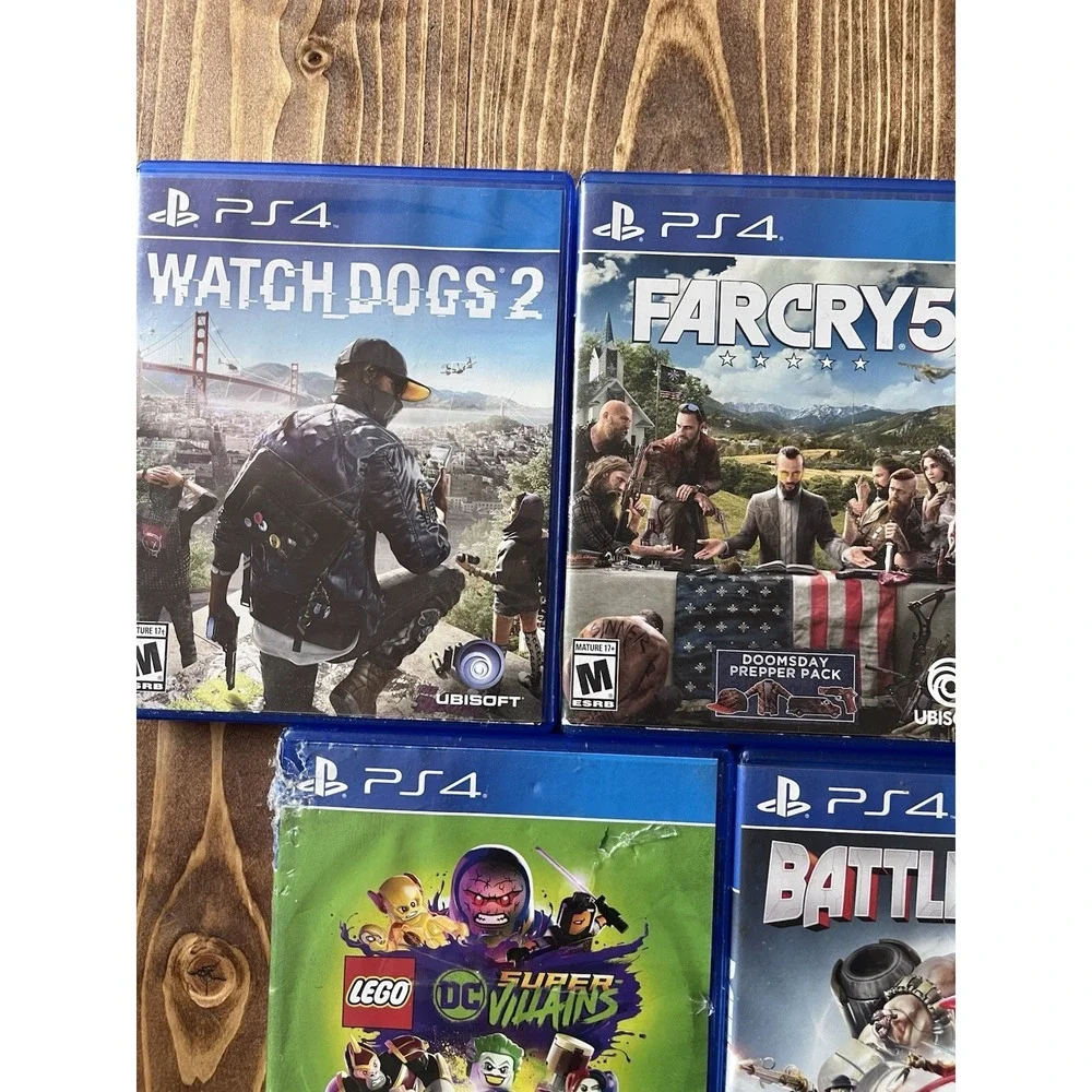 Farcry Battleborn Watch dogs 2 Lego Villains Payday Lot Of 5 PS4 Game Lot Bundle